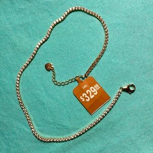 Cubic Zirconia Tennis Anklet